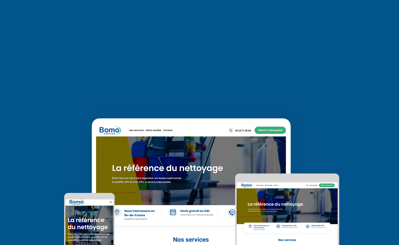 Bomo Services, entreprise de nettoyage en Ile de France