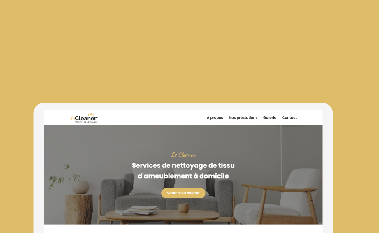Le cleaner, services de nettoyage de tissu d'ameublement