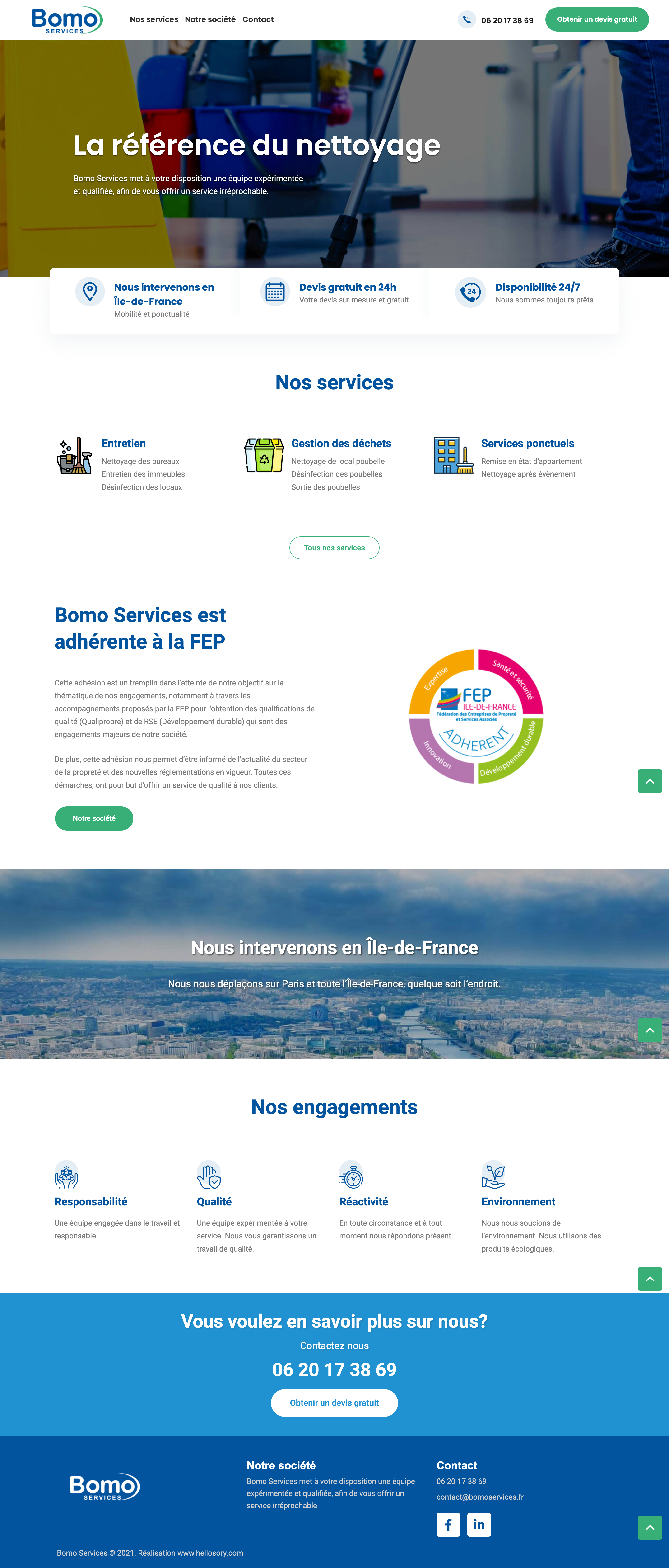 Bomo services entreprise de nettoyage