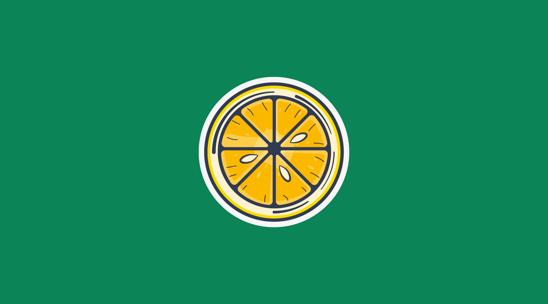 sticker, autocollant tranche agrume